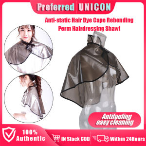 Korean Anti-static Magnetic Salon Cape for Hair Cutting Bleach Color PVC Waterproof Barber Shop Cape