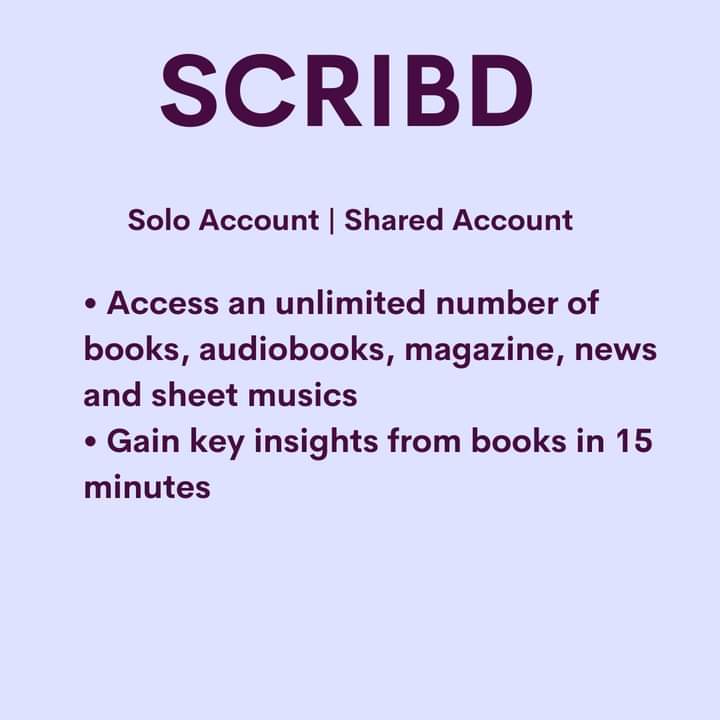 Subscription to Scribd