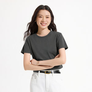 Hotwind | Womens Slim-fit Round-neck Short-sleeve T-shirt
