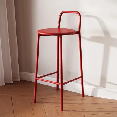 Modern Luxury Designer Bar Stool with Backrest