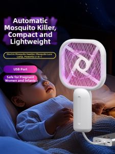 MANJIELI | Portable Mosquito Swatter Electric Fly Killer