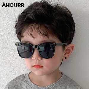10 สีเด็ก กรอบกลมป้องกันรังสียูวีเด็ก แว่นตา กลางแจ้ง ขอบเต็มสไตล์เกาหลี AHOURR