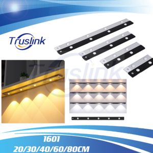 【SG Seller】Truslink Upgraded Model 1601 High Quality Lasting Ultra Slim LED Motion Sensor Night Light Wireless USB Rechargeable PIR Motion Sensor Light Infrared Induction Bar Lamp Under Cabinet Light