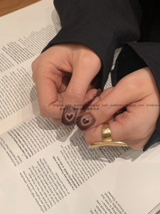 Love Cat Eye Wearable Nails Autumn Winter Short Handmade New Year Style Nail Art Stickers Maternity Friendly Jartto Brand