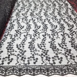 kain tille bordir kebaya/tille full Payetcocok untuk dress dan gaun