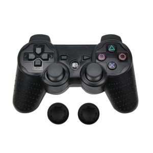 Protective Silicone Cover Case For PS3 / PS2 Controller Gamepad Anti-Scratch Protector Shell Sleeve with 2 Thumb Grips Caps
