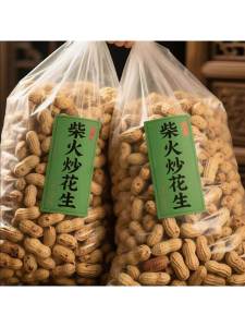 Original Flavor Small Pearl Peanuts Fried with Charcoal Fire and Iron Pot