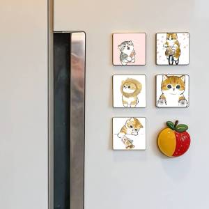Cat M-Mofusand Cute Refrigerator Magnets Cute Cartoon Magnetic Personality Decorations Creative Gifts