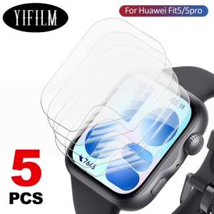 For Huawei Watch Fit 3/4/5 Or4/5Pro Screen Protector 1/3/5PCS Soft TPU Full Coverage HD Clear Protective Film Anti Scratch Guard