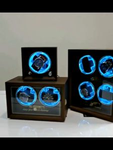 กล่องหมุนนาฬิกา 1/2/4 สล็อตไฟ WIth USB LED สีฟ้า แบบ Fanless ระบบฉุกเฉินอัตโนมัติ USB หรือ ไฟล์ USB