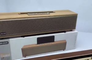 Màu Vàng - Loa Vi Tính Kết Nối Bluetooth - Công Suất 20W  Âm Thanh Hay  Bass Mạnh  Để Bàn Thiết Kế Dạng Gỗ Cực Kì Sang Trọng