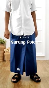 Sarung Polos Katun Premium Umair - Nyaman Lembut Halus - Alat Sholat