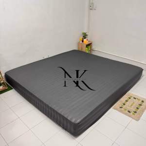 ผ้าปู 7x7 ฟุต 213x213 เซนติเมตร มุมสูง 12 นิ้ว จากโรงงานไทยผลิตเอง