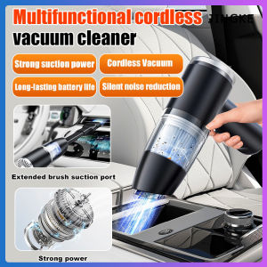 Portable vacuum cleaner household car mounted strong suction vacuum cleaner USB rechargeable multifunctional handheld vacuum cleaner electric inflation pump