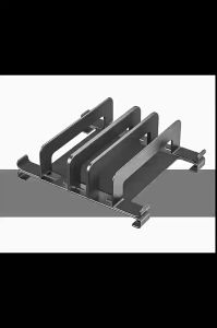 Lemorele 3 / 4 / 5 Slots Vertical Laptop Stand Holder Adjustable Aluminum Alloy For 26mm Width Laptops HP Lenovo Dell up to 15.6 Inch