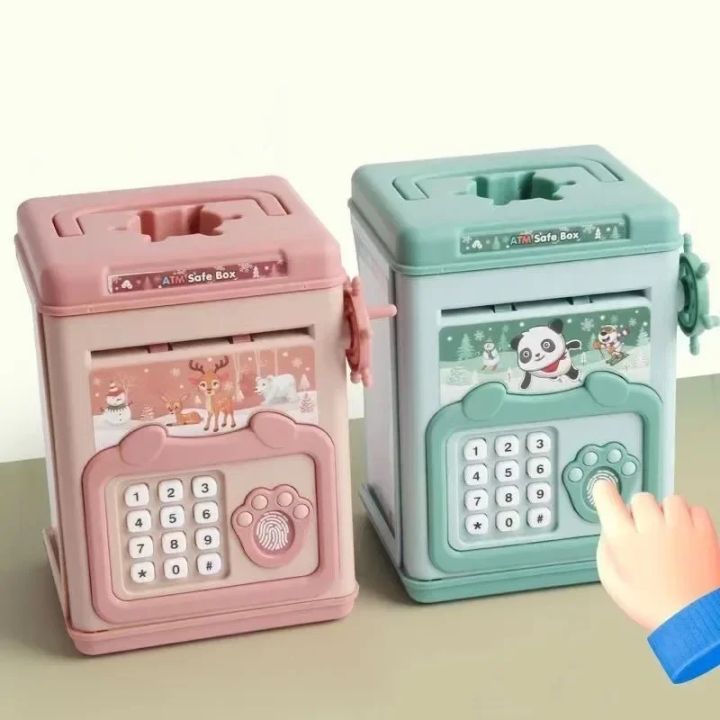 Hộp Tiết Kiệm Tiền Điện Tử Thông Minh Vân Tay, Hộp Đựng Tiền Trẻ Em ...