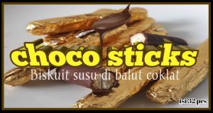 Coklat stik biskuit kemasan toples isi 32 pcschoco sticks