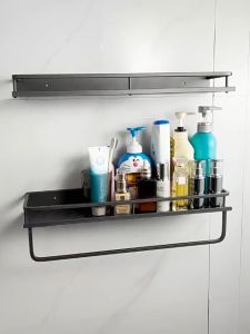 MEIDOO Bathroom Rack Shelf Wall-mounted Installation Cosmetic Rack Bathroom Drain Rack Waterproof and Anti-rust Toilet Rack