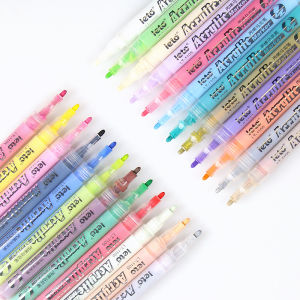 onecity.Acrylic Marker Pen 12/18/24 Colour DIY on Glass Stone Fabric Phone Casing LETO Gifts for Kids drawing art set for kids Art Supplies