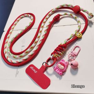 ZHENGEGE | Shoulder Adjustable Ins Color-matching Phone Lanyard