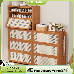 Shoe Cabinet Shoe Cabinet Home Doorway outside the Corridor Dustproof Shoe Rack Large Capacity Multi-Layer Storage Cabinet Bookself Cabinet 鞋架 BTO/HDB