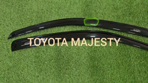คิ้วกันสาด กันสาด กันสาดประตู คิ้ว ดำทึบ 2ชิ้น โตโยต้า มาเจสตี้ TOYOTA MAJESTY 2020 2021 2022 2023 2024 ใส่ร่วมกันได้ A