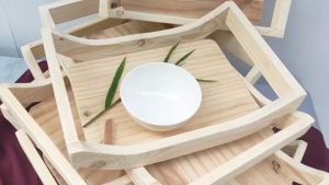 MT DESIGN รุ่น MT055-1 ถาดใส่อาหาร ที่เสิร์ฟอาหาร ที่เก็บของทั่วไป งานสไตล์ญี่ปุ่น ทรงสี่เหลี่ยมผืนผ้า