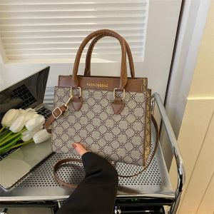 Color Block Commuter Womens Bag 2023 New Fashion Retro Small Square Bag Versatile Single Shoulder Crossbody Bag