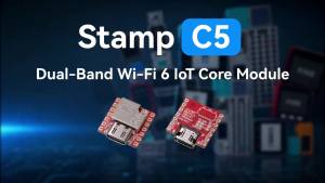 M5Stack | M5Stack Stamp C5 DIP ESP32-C5HF4 Development Board Supports 2.4 5GHz Dual-band WiFi 6 BLE 5 IoT Core Module