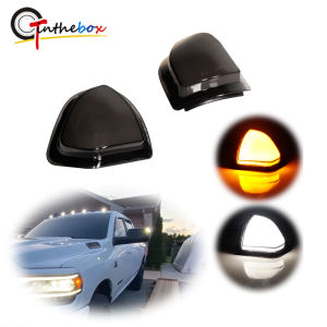 Đèn Xi Nhan Gương Chiếu Hậu Trước Dodge Ram 1500 2500 3500 Đèn LED Màu Hổ Phách Đèn Xi Nhan Gương Chiếu Hậu Bên Với Đèn Chạy Ban Ngày Màu Trắng Cho Xe Tải