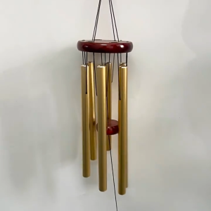 SHPYHT 26 Inch Aluminum Pipe Wind Chimes with Wooden Pendant Tag for Balcony Garden Corridor Ambiance Decor