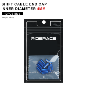 RIDERACE | 10Pcs/Lot Bicycle Derailleur Cable Housing End Cap Aluminum Alloy 4mm 5mm Bike Shift Brake Cable Ends Line Cap Wire Tube Plugs