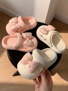Công Chúa Phong Cách Giày Sandal Cho Bé Gái Mùa Hè Ngoài Trời Dép Bướm Hồng Nút Thắt Mỏng Dải Đi Biển Thông Giày Trẻ Em Giày