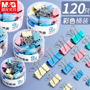 Mùa Xuân Sáng Dài Bằng Thép Không Gỉ Nhiều Màu Văn Phòng Phẩm Văn Phòng Đa Chức Năng Kích Thước Lớn Nhỏ Hỗn Hợp 50mm