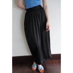 Miora Studio French Vase Pattern Spliced High Waist Slimming High-End Feeling Small Audience Elegance Half Skirt for Women