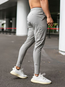 Sosolemon Elastic Quick-Drying Simple Mens Ninth Pants