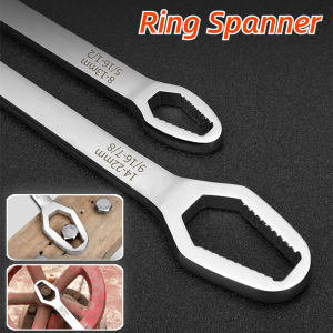 8-22mm Multi Functional Double Offset Ring Spanner Universal Double Headed Self Tightening Household Tools
