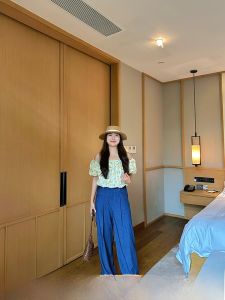 Lin Daixiao Ultra นุ่ม Drapey เดนิม ขากว้าง กางเกง ผู้หญิง ฤดูร้อน ลำลอง ยาว กางเกงขายาว สําหรับ พลัสไซส์ ซ่อนเนื้อสบาย