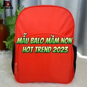 Balo mầm non cho bé trai bé gái đi học mẫu giáo đi nhà trẻ form dáng đơn giản dễ sử dụng