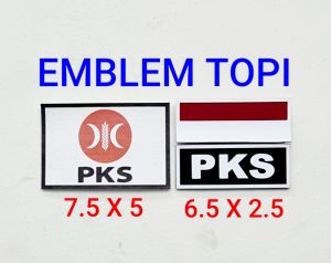 GERINDRA PDIP GOLKAR NASDEM GELORA DEMOKRAT PKB PSI PERINDO HANURA PKS PPP PAN UMMAT PKN Patch Emblem Prepet Perekat Velkro Topi Tactical Army