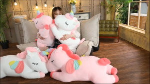 Goldstar Large Angel Rainbow Unicorn Plush Doll Pillow Comfort Stuffed Toy Ideal Birthday & Holiday Gift