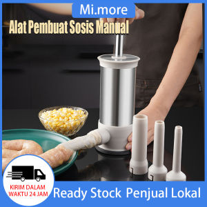 Mi.more Alat Pembuat Sosis Manual Plastic(Size S)/Stainess Steel(Size M) Dapat Dilepas Untuk Dapur