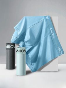 MiiOW | Quần lót nam Catman bằng cotton nguyên chất quần đùi thể thao cạp vừa thoáng khí thoải mái chống khuẩn quần lót nam