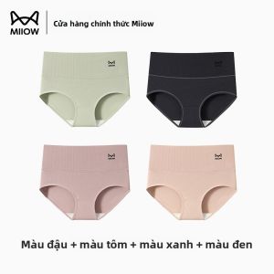 Quần lót MiiOW vải cotton cạp cao kháng khuẩn