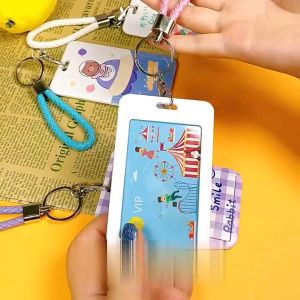 AI-C1240 Name Tag Tempat Kartu Akses Lanyard ID Card Holder Motif Karakter Lucu Pelindung Kartu