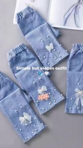 Celana Jeans Cutbray Rawis Import Anak Perempuan Usia 1-10 Tahun