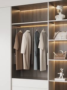 Wardrobe Pull Down Hanger Adjustable Lift Rod Storage Space Saving Closet Storage Clothes Rod