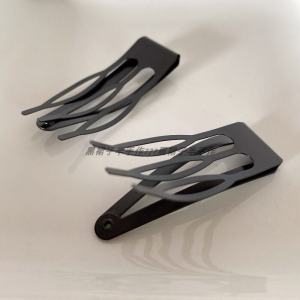 New Basic Black Matte Finish BB Clip Practical Versatile Easy to Use Small Fringe Clip Stylish Hair Accessories Fashionable