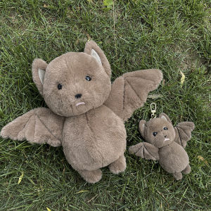 Bat Plush Toy Keychain Backpack Pendant Cute Soft Plush Gothic Bat Animal Plush Toys for Children Gift Halloween Room Decor