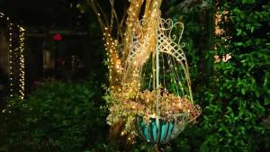 1pc Solar LED Solar Waterfall Light Fairy Wreath Light 8 Mode Lighting Modes for Courtyard Garden Balcony Trees Fence De
